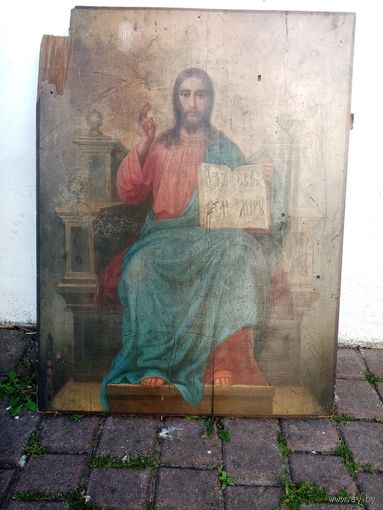 Большая икона РИ, "Господь Иисус Вседержитель", 82х61см