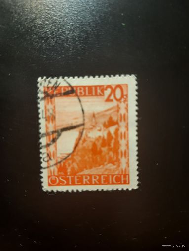 Австрия. Ландшафт. 1947г. гашеная