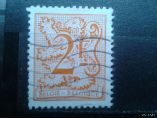 Бельгия 1978 Стандарт, геральдический лев 2 франка