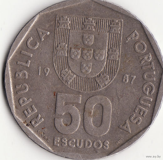 50 эскудо 1987 год