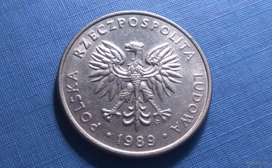 20 злотых 1989. Польша. XF!