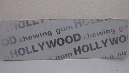 Обертка от жвачки Hollywood, серебристая.