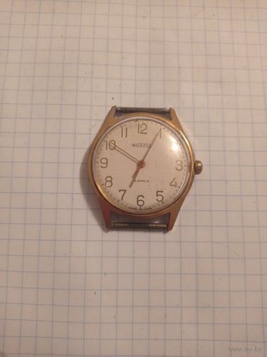 Часы Восток позолоченные с рубля без мпц!