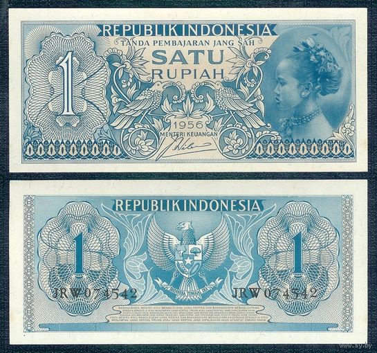 Индонезия 1 Рупия 1956 год, UNC