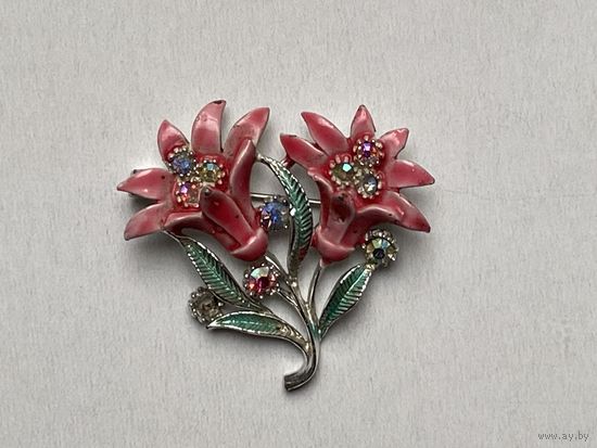 Заколка, брошь, винтаж.