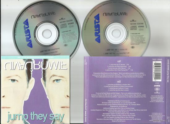 David Bowie - Jump They Say (ENGLAND аудио 2CD-SINGLES)