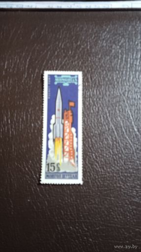 Лот 174 Монголия (1963) Запуск ракеты MN324