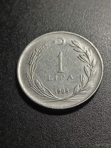 Турция 1 лира 1968 г.
