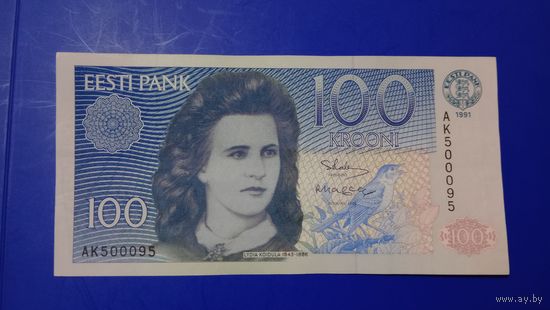 Эстония 100 крон 1991