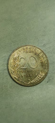 Франция 20 сентими1983