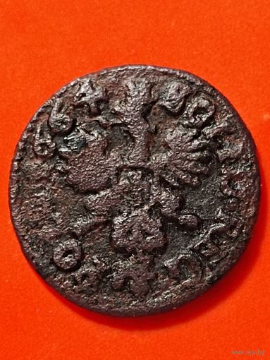 Солид (боратинка) 1664 г. польский герб. Ян II Казимир(4), без мц.