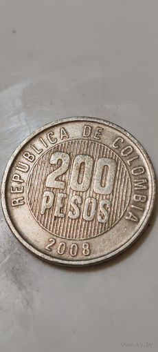 Колумбия 200 песос 2008