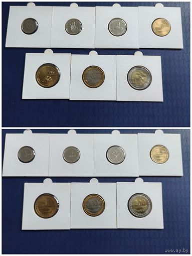 Распродажа !!! Восточный Тимор 7 монет (1, 5, 10, 25, 50, 100, 200 сентаво) 2003-2017 гг. UNC