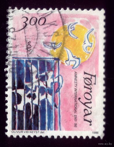 1 марка 1986 год Фарерские острова 136
