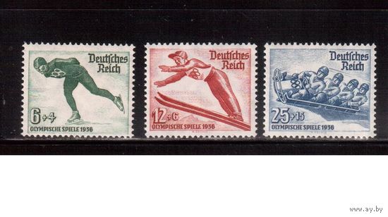 Германия-Рейх-1935 (Мих.600-602) ** , Спорт, ОИ-1936(полная серия)