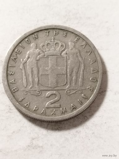 Греция 2 драхмы 1962
