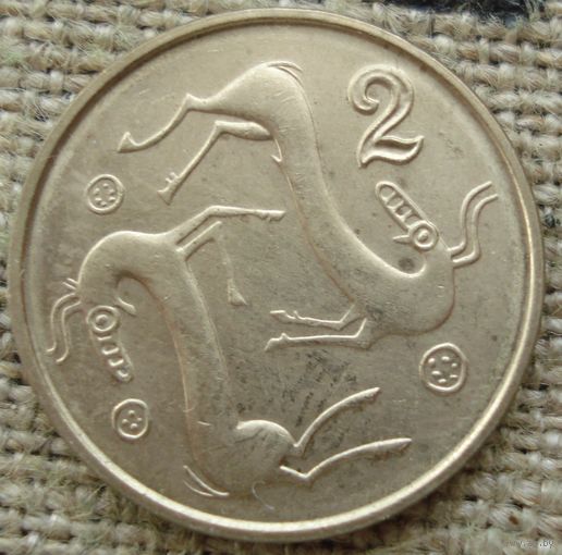 2 цента 1998 Кипр