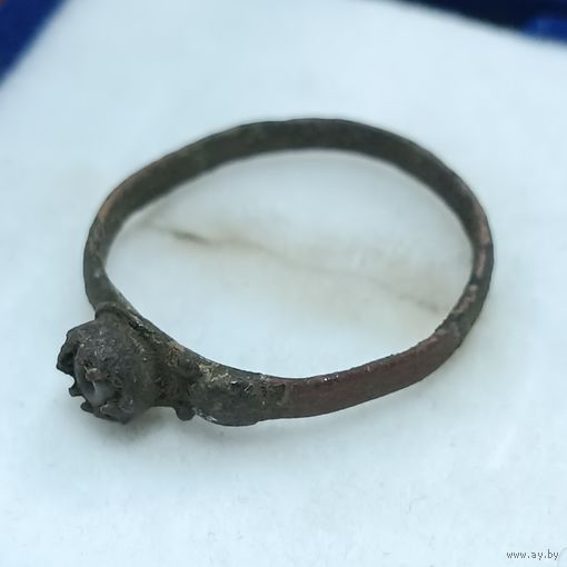 Распродажа коллекции перстней и колец. Не упустите шанс попонить свою коллекцию. Перстень со вставкой бусиной 2 - 7