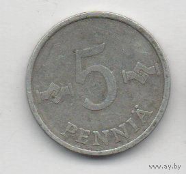 5 пенни 1980 Финляндия