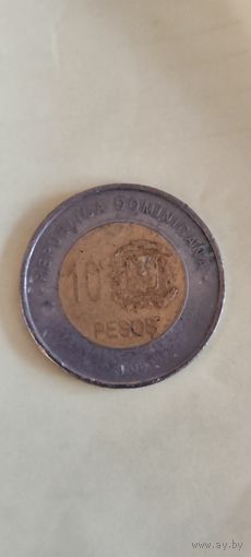 Доминиканская республика 10 песос 2008
