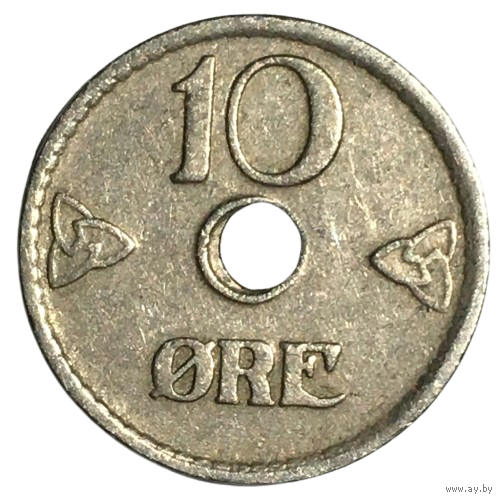 Норвегия 10 эре, 1924