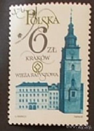 Польша 1983 архитектура Кракова выпуск гаш 1 марка