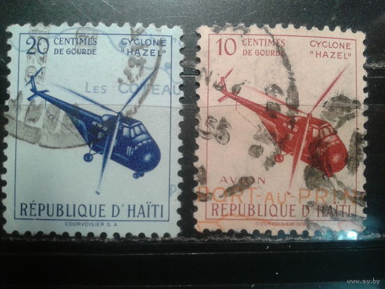 Гаити, 1955. Жертвы урагана "Хейзер". Вертолеты