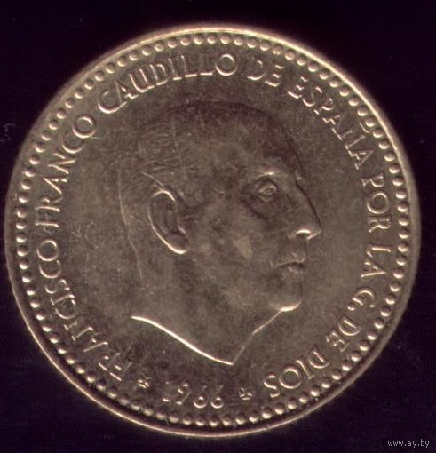 1 Песета 1966(74) год Испания