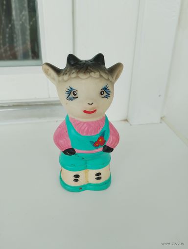Козленок резиновая игрушка, козленок ссср, козел.