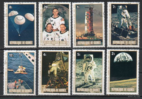 Космос Гвинея 1980 год серия из 8 марок