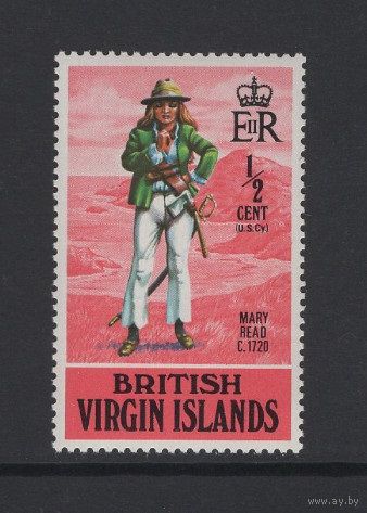 Британские Виргинские острова 1970** "Золотой век пиратства" Английская женщина-пират Мэри Джейн Рид