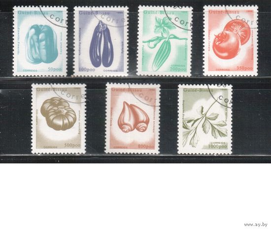 Гвинея-Биссау-1989(Мих.1026-1032)  гаш. , Флора, Фрукты (полная серия)