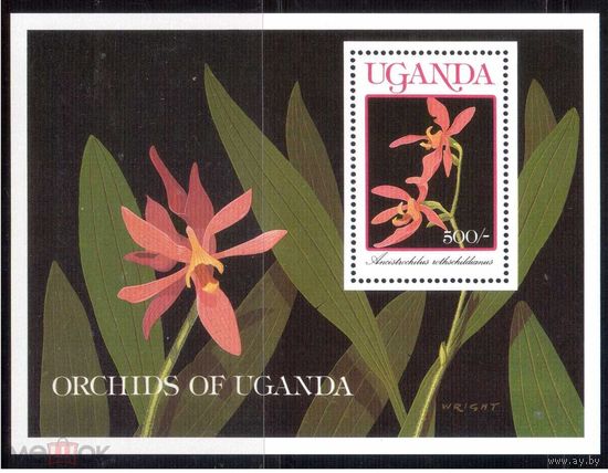 УГАНДА ЦВЕТЫ ФЛОРА MNH.
