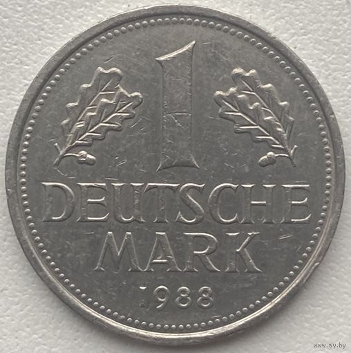 Германия 1 марка 1988 г. J