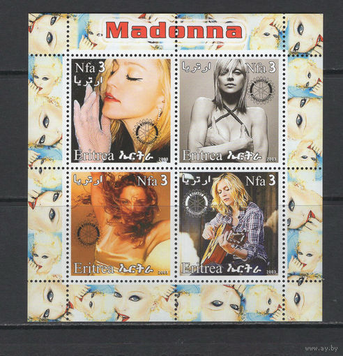 Эритрея 2003** Музыка, Американская поп-певица Мадонна