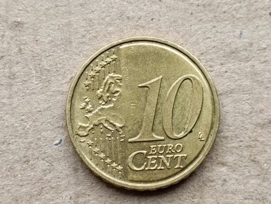 Германия 10 евроцентов, 2018 "F". (U-обм)