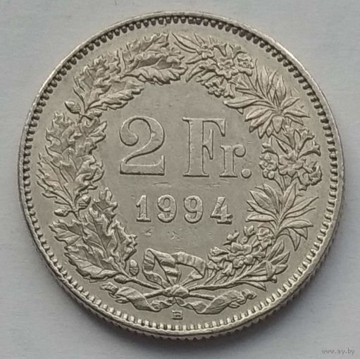 Швейцария 2 франка 1994 г.