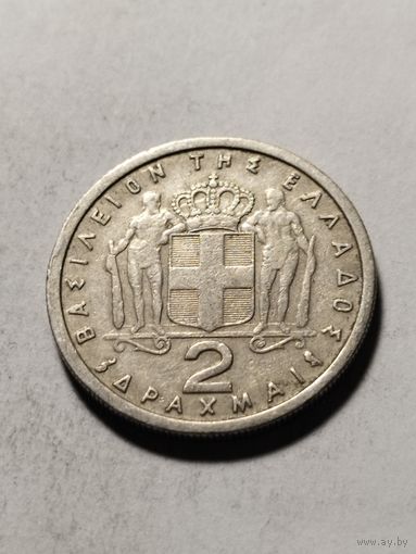 Греция 2 драхмы 1962