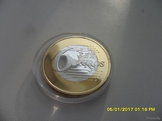 6 Евро - сувенирная, /31/