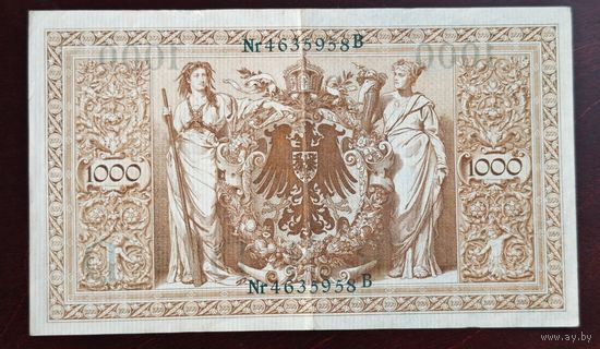 1910 год Германия 1000 марок