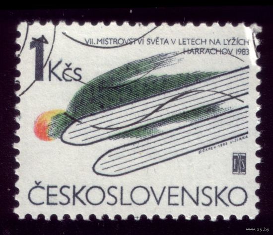 1 марка 1983 год Чехословакия Лётчик 2709