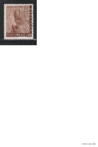 Ватикан-1966,(Мих.501)  гаш.  , Стандарт, Религия, Папа Павел VI, (1)