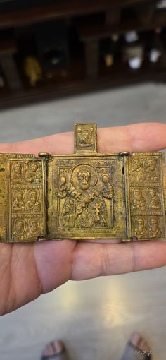 Складень Николай Чудотворец с избранными святыми. 19 век