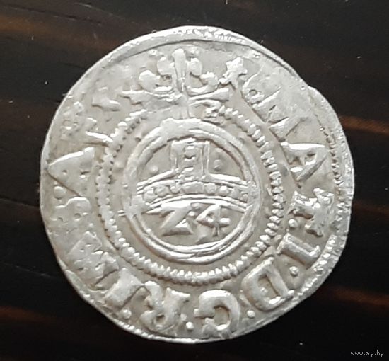 Грошен 1/24 талера графство Шаумбург Пиннеберг 1616 год Эрнст lll (1601-1622).