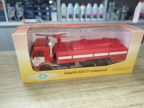 КамАЗ 53213 пожарный с оригинальной коробкой +вкладыш.С рубля