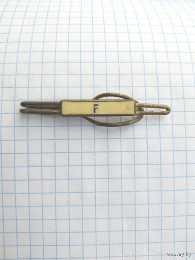 Зажим держатель галстука бронза латунь СССР