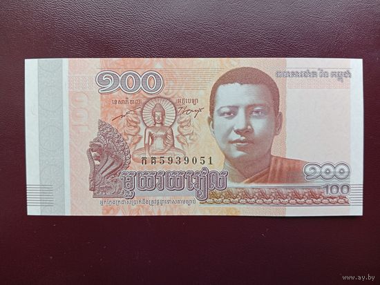 Камбоджа 100 риэлей 2014 UNC