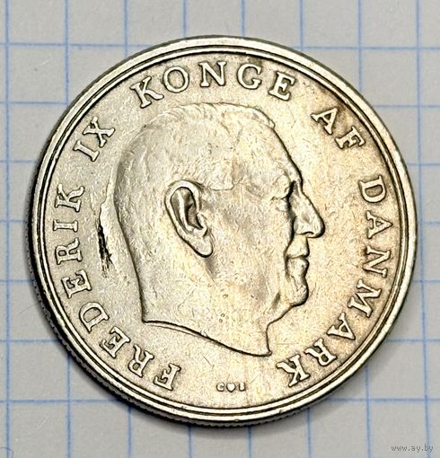 С 1 РУБЛЯ! МОНЕТА 5 КРОН ДАНИЯ 1963