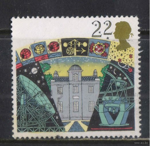 Великобритания 1990 EII 200 летие обсерватории в Арма Радиотелескоп Джодрелл-Бэнк Большой Канарский телескоп в Ла Пальме #1296