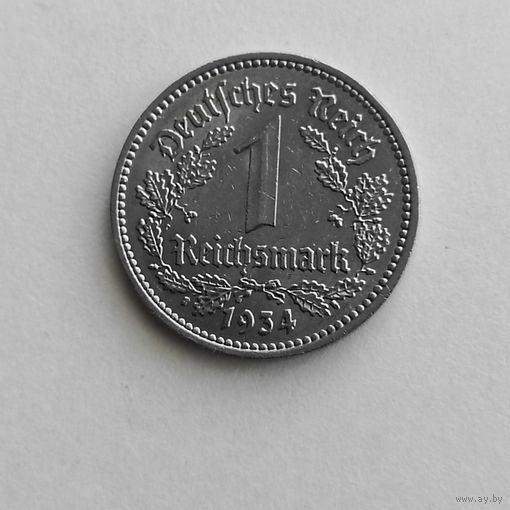 1 рейхсмарки(1934г.) М.Д.(А) Никель.